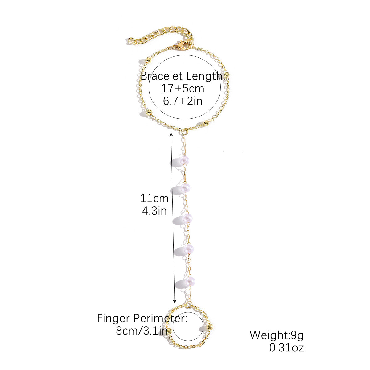 Wholesale Bracelet Three Layers  Fashionable Geometric Butterfly Bracelet