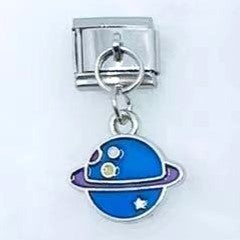 Wholesale 10pcs Italian Charm Bracelet 9mm DIY Splicing Fruit Starry Sky Series Stainless Steel Composable Bracelet