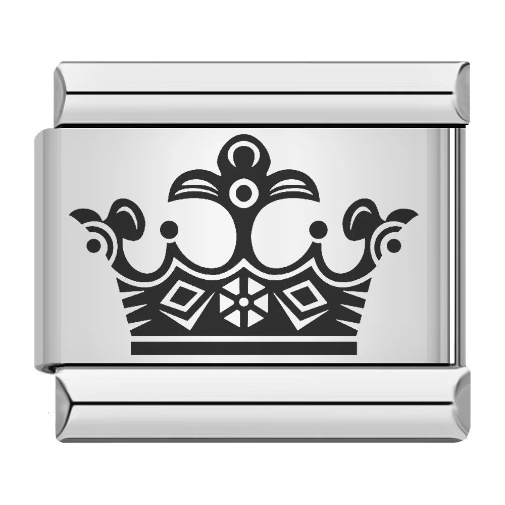 Wholesale 9mm Italian Charm Starter Bracelets DIY square Single Section Creative Stainless Steel Composable Bracelet