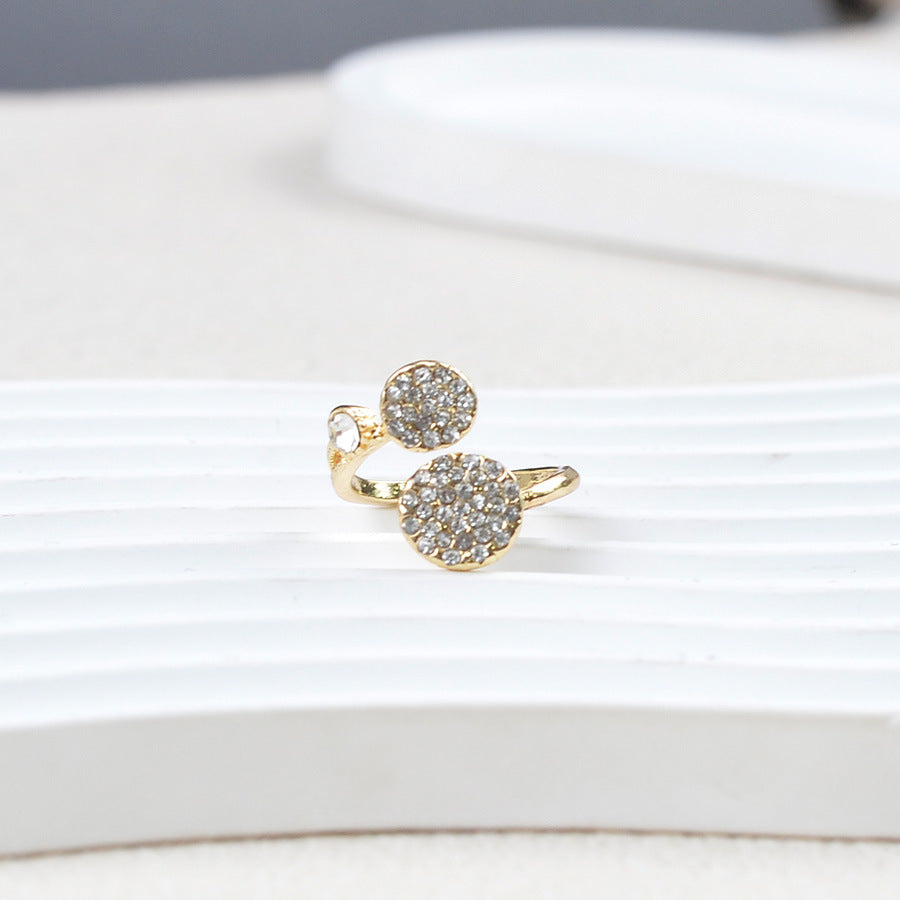 Wholesale Geometric Round Diamond Ring