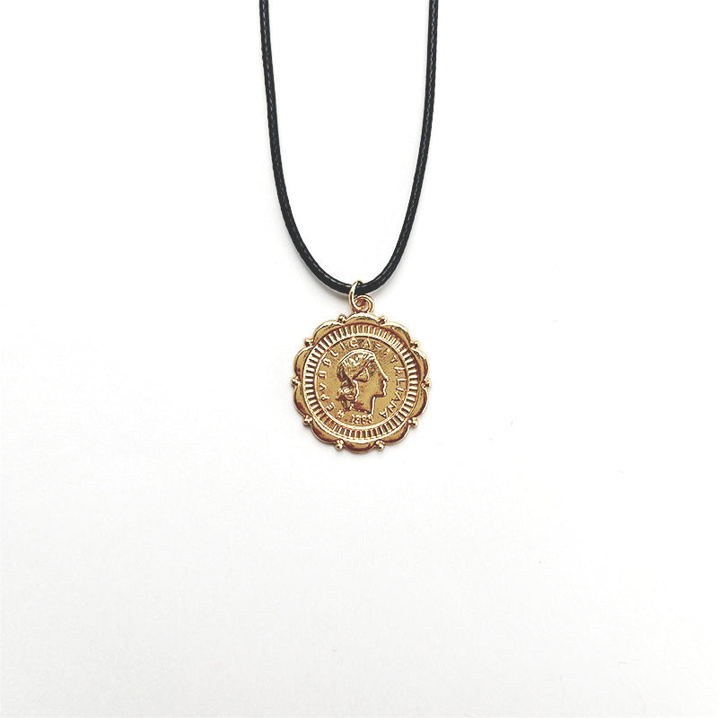Wholesale Electroplated Alloy Vintage Cross Geometric Necklace,  Jewelry Accessory for Couples