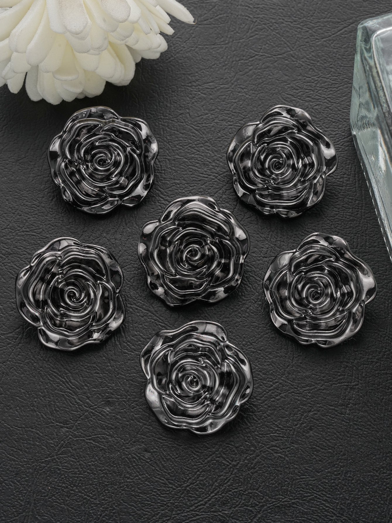 Wholesale  20pcs Metal vintage rose cufflinks