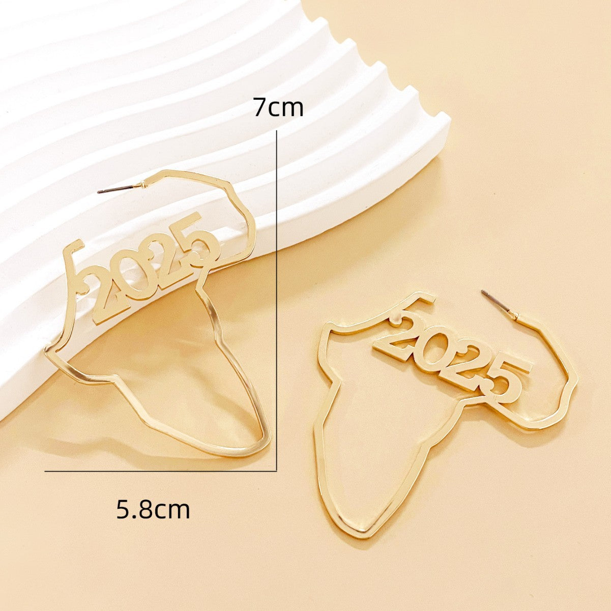 Wholesale  2025 Digital Modeling Simple Fashion Earrings