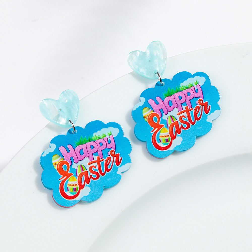 Wholesale Easter Love Bunny Surprise Party Earrings