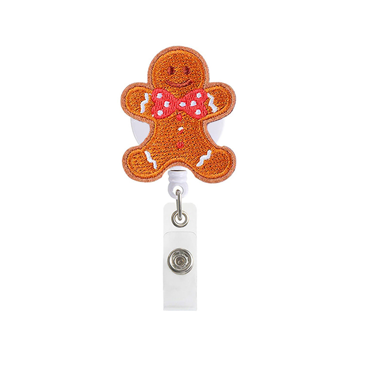 Wholesale Christmas  Easy-pull Felt Telescopic  Badge Reels