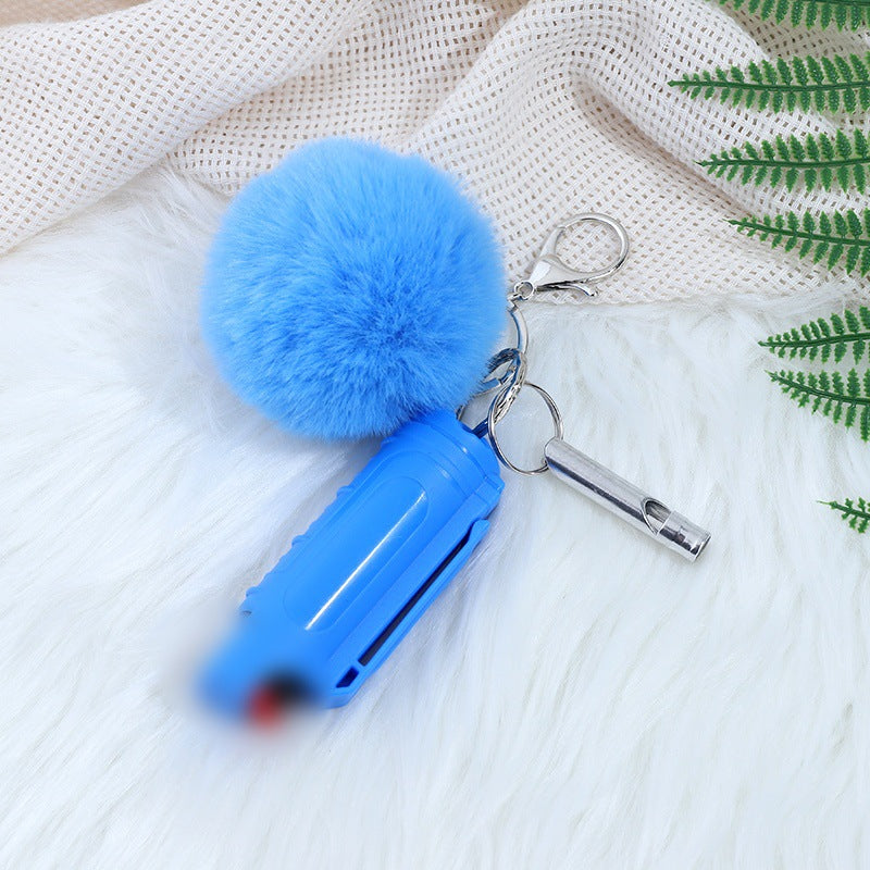 Wholesale Fur Ball Whistle Keychain Set Pom Pom ACC-KC-ZhiYa016