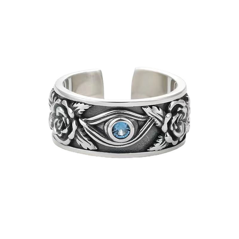 Wholesale Vintage Eye of Horus Ring Unisex Adjustable Metal Fashion Accessory