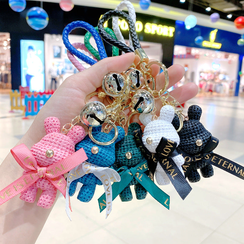 Wholesale Cartoon Cute Resin Wool Bear Keychains ACC-KC-Gongz015