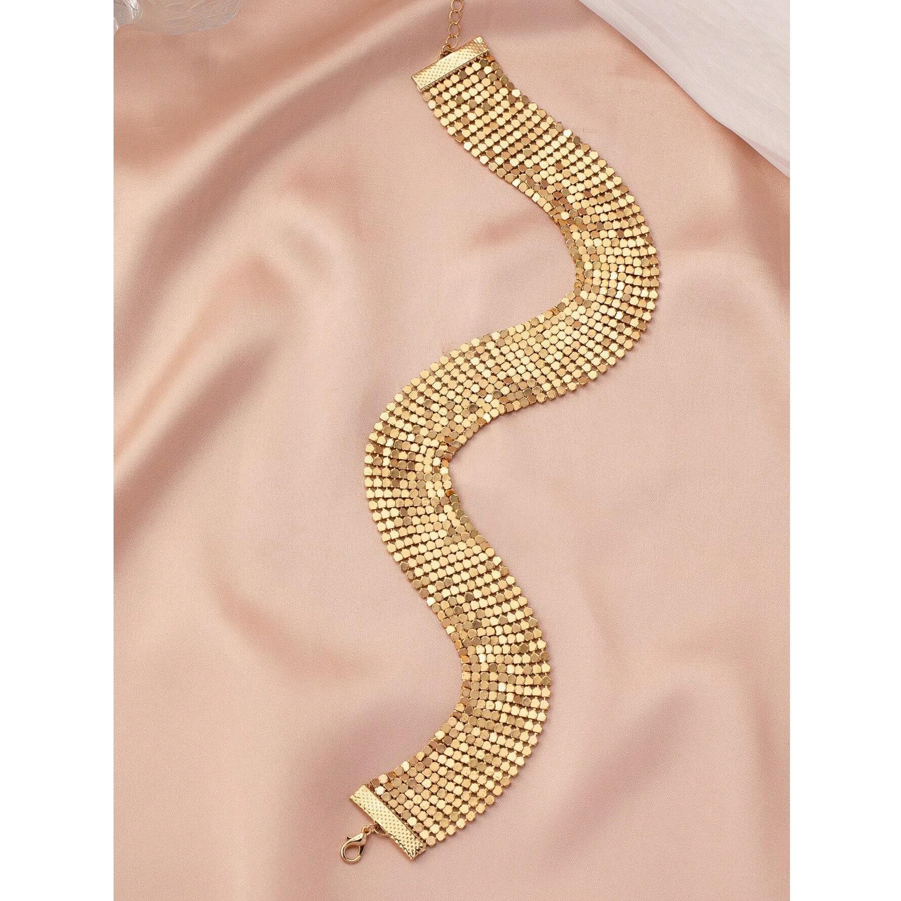 Wholesale Punk Style Metal Sequin Exaggerated Necklaces