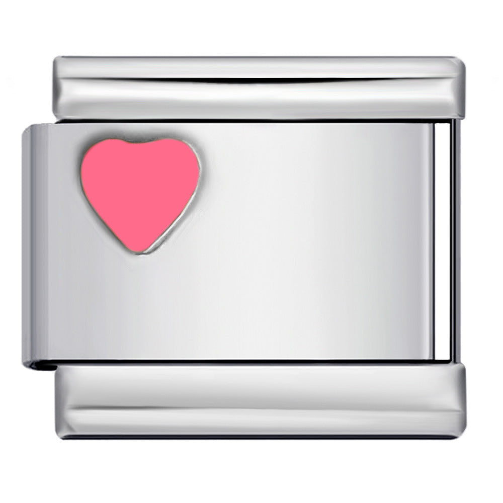 Wholesale  Italian Charm Bracelet 9mm DIY Gold and silver stamping Creative Stainless Steel Composable Bracelet