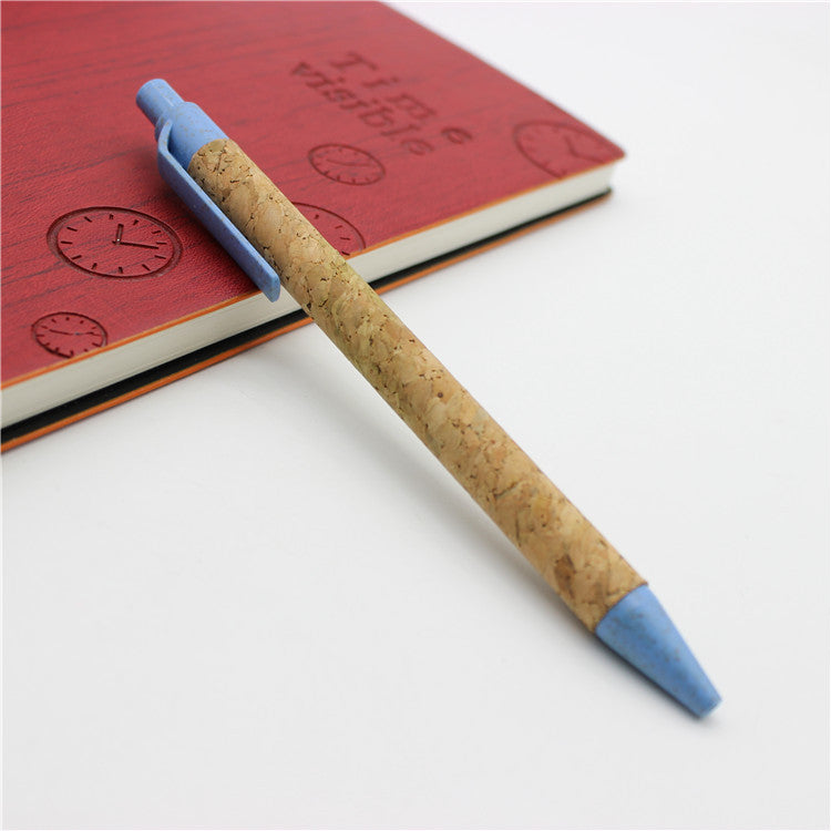 Wholesale Environmentally Friendly Cork Tube Ballpoint Pen ACC-PN-KaiXin001