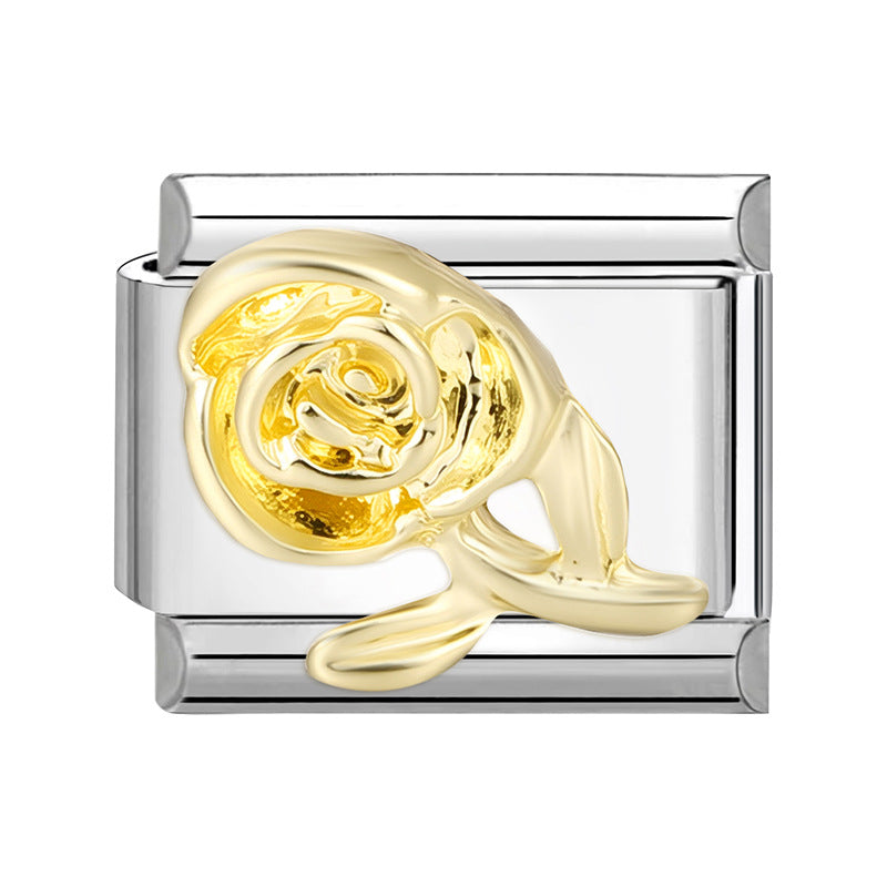 Wholesale Italian Charm Bracelet 9mm DIY Splicing Cute Creative Stainless Steel Composable Bracelet