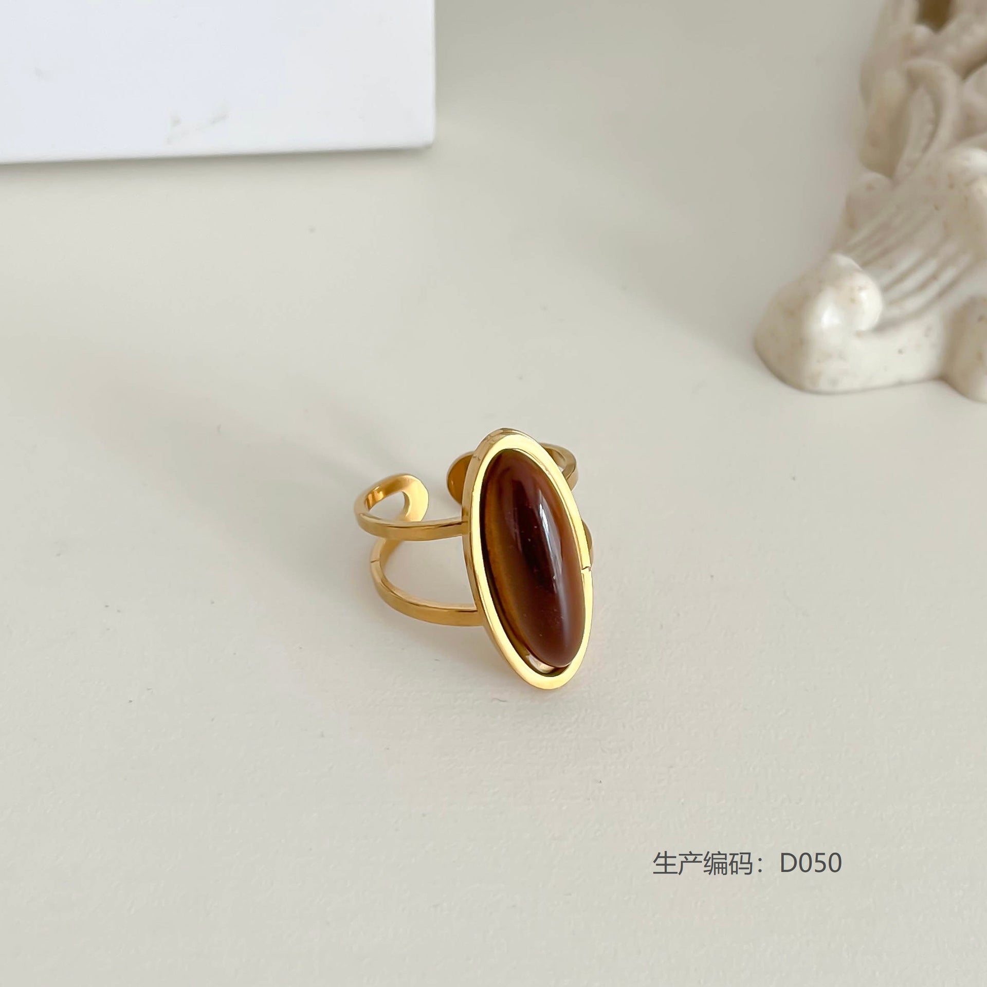 Wholesale Geometric Stainless Steel Ring,  Electroplated,  Boutique Resale Jewelry Accessory
