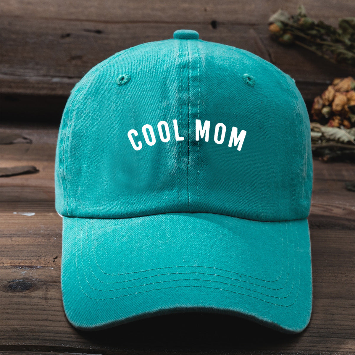 Wholesale Soft Top Solid Color COOL MOM Cotton Baseball Hat ACC-HT-TangQiu005