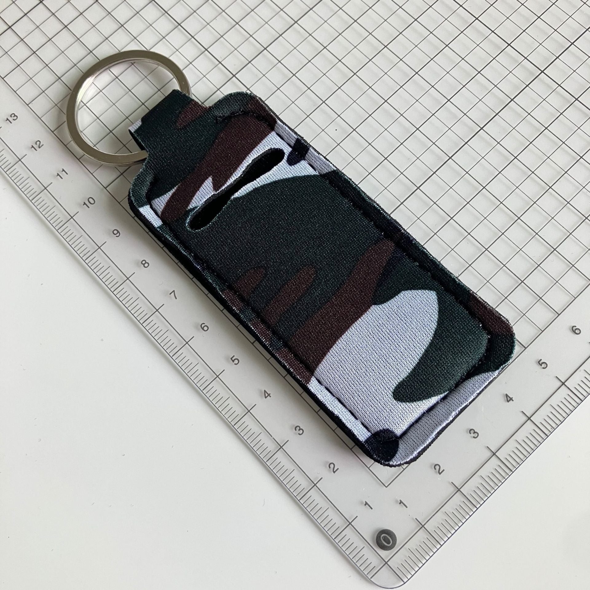 Wholesale Cotton Printed Lipstick Bag Keychain - Sunflower on Black,  Celestial Pattern,  Boutique Resale Accessory