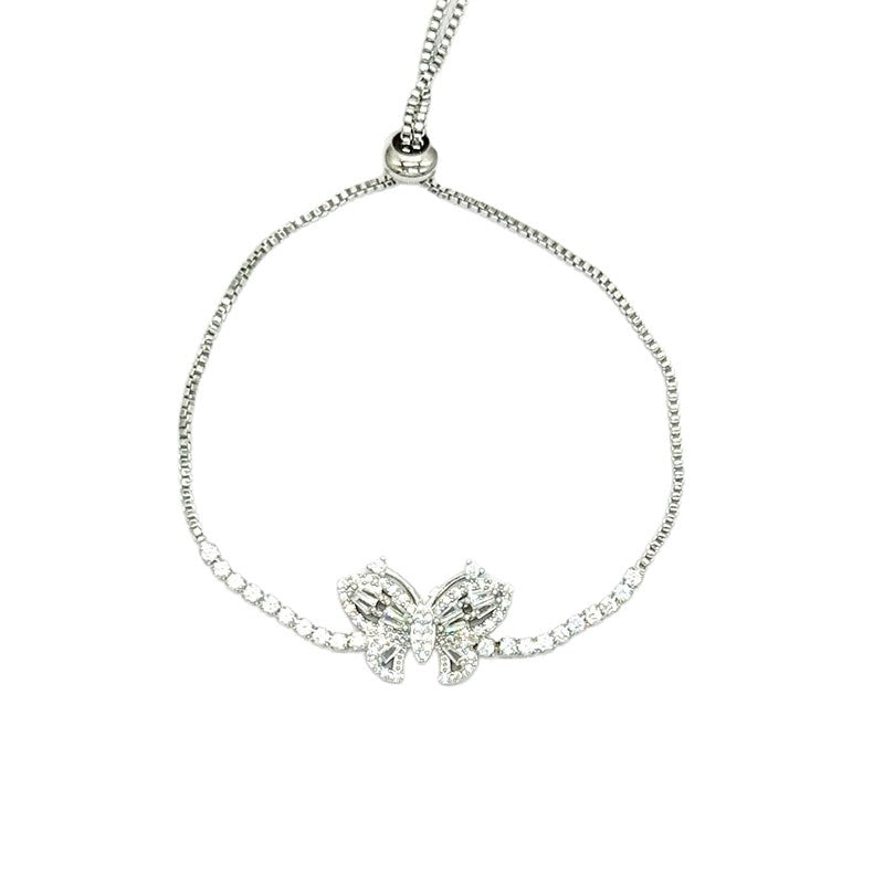 Wholesale  Butterfly Heart Zircon Bracelet