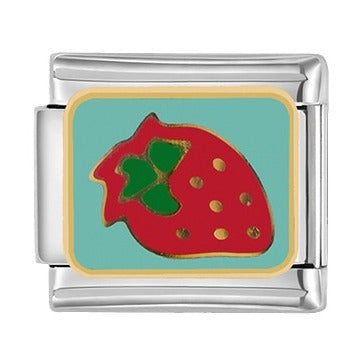 Wholesale Italian Charm Bracelet 9mm DIY Splicing Fruit Series Stainless Steel Composable Bracelet