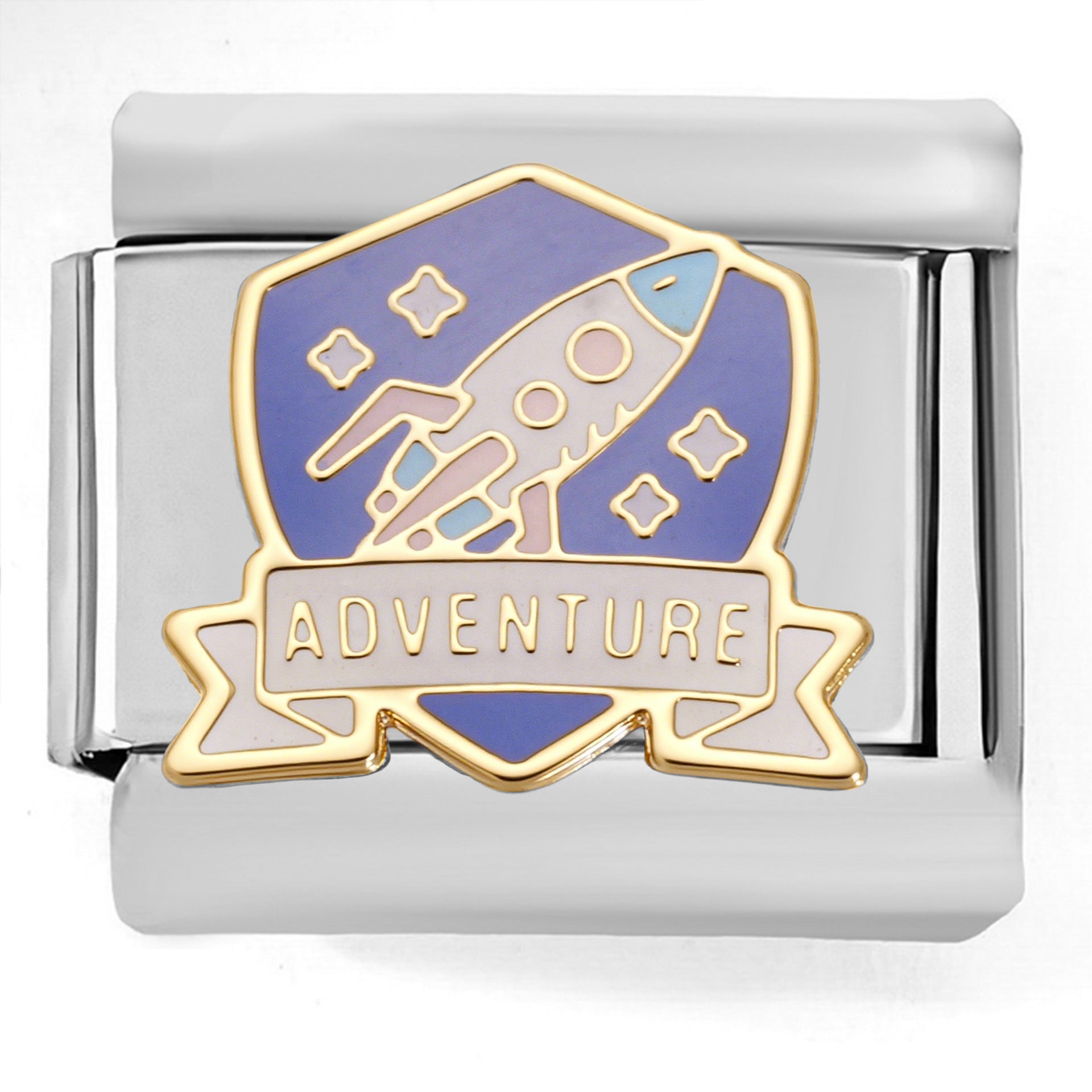 Wholesale  Italian Charm Bracelet 9mm DIY Small Planet  Creative Stainless Steel Composable Bracelet