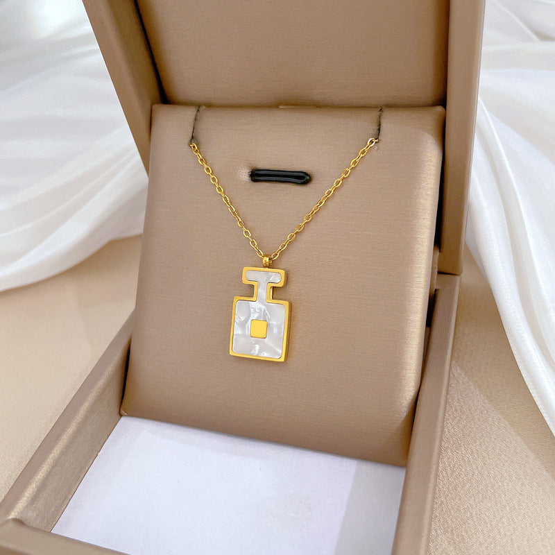 Wholesale Titanium Steel Geometric Planet Necklace Clavicle Chain Choker Necklace ACC-NE-LiGe022