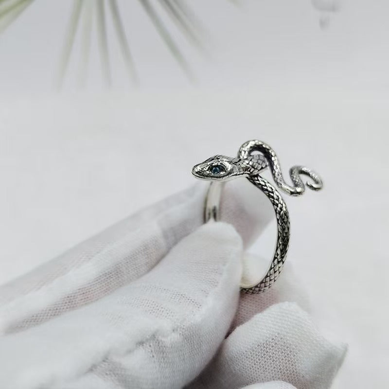 Wholesale Soul Ring Greedy Snake Personality Ring  Snake Opening Ring
