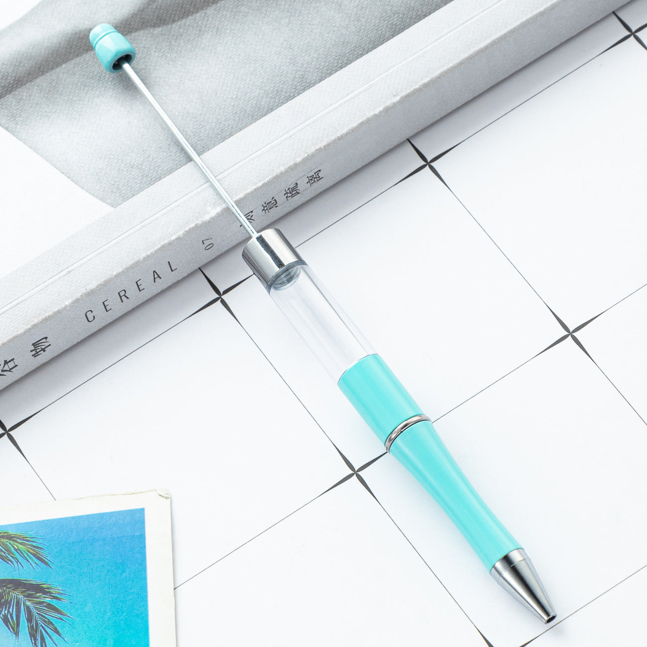 Wholesale Beadable Pens Plastic Empty Tube Bead Pen DIY Pen DIY Beadable ACC-PN-HuaH047