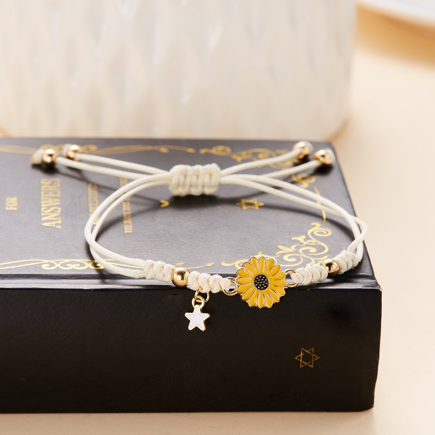 Wholesale Little Daisy Sunflower Woven Bracelet