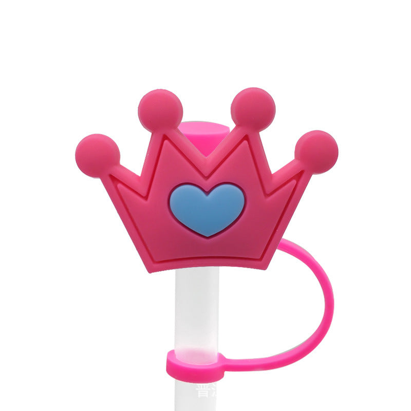 Wholesale 10PCS 7-8mm BOO Creative Silicone Straw Tube Cap Straw Decoration