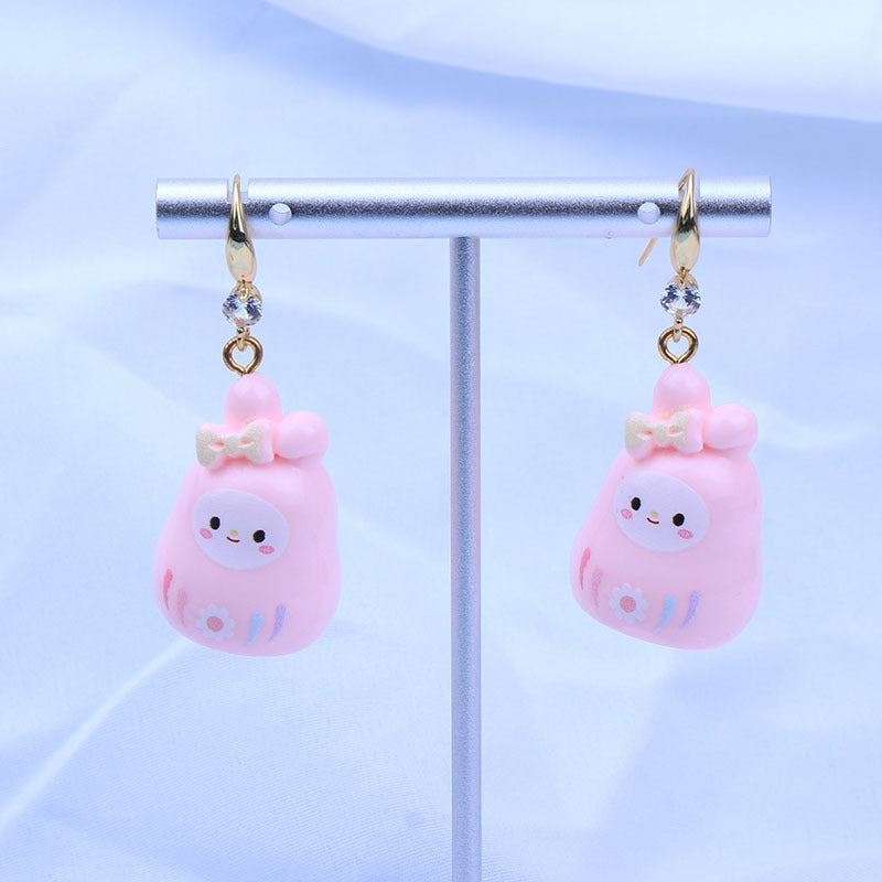 Wholesale Cartoon Cute Three-dimensional Resin Earrings ACC-ES-Fany007