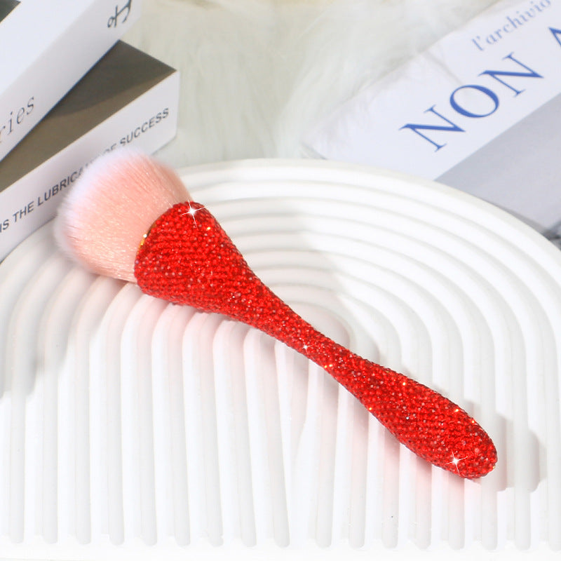 Wholesale diamond inlaid small waist loose powder makeup brush