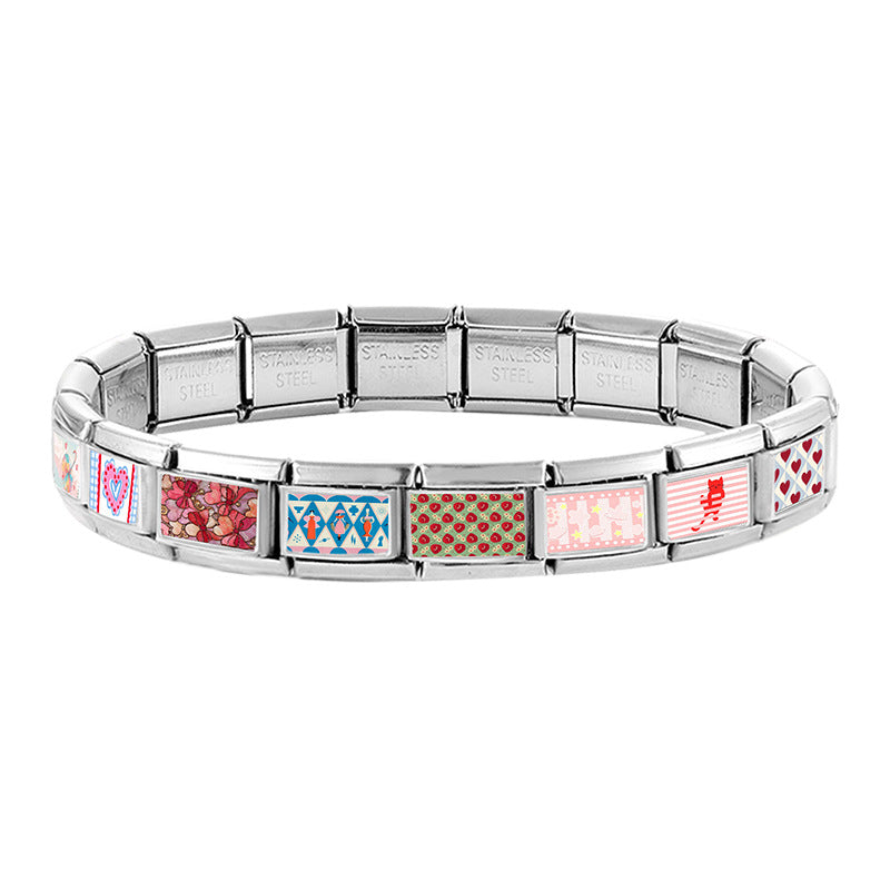 Wholesale DIY Bracelet Making Kit with Floral and Starry Sky Designs,  Stainless Steel,  Fashion Jewelry Accessory
