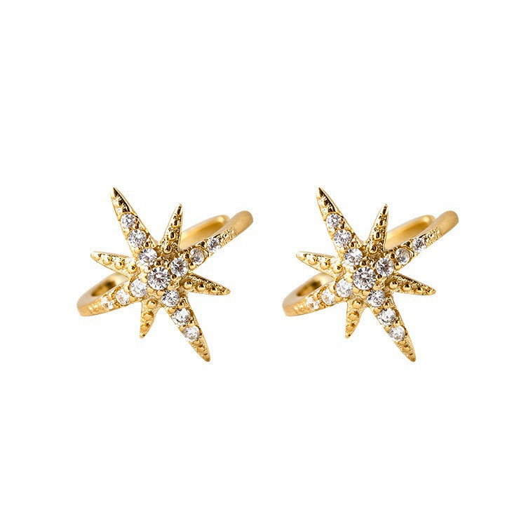 Wholesale Dazzling Six-Pointed Star Ear Cuff - Fashion Accessory for Party Wear &  Boutique Resale