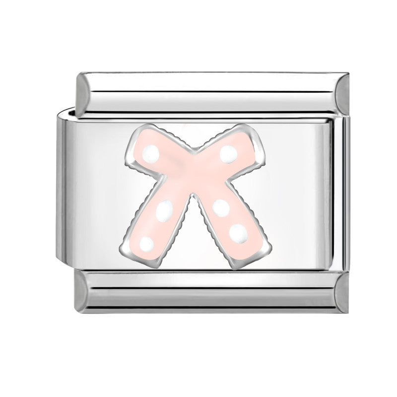 Wholesale Stainless Steel Italian Style Bow Charms,  DIY Bracelet Craft Accessories for Jewelry Making