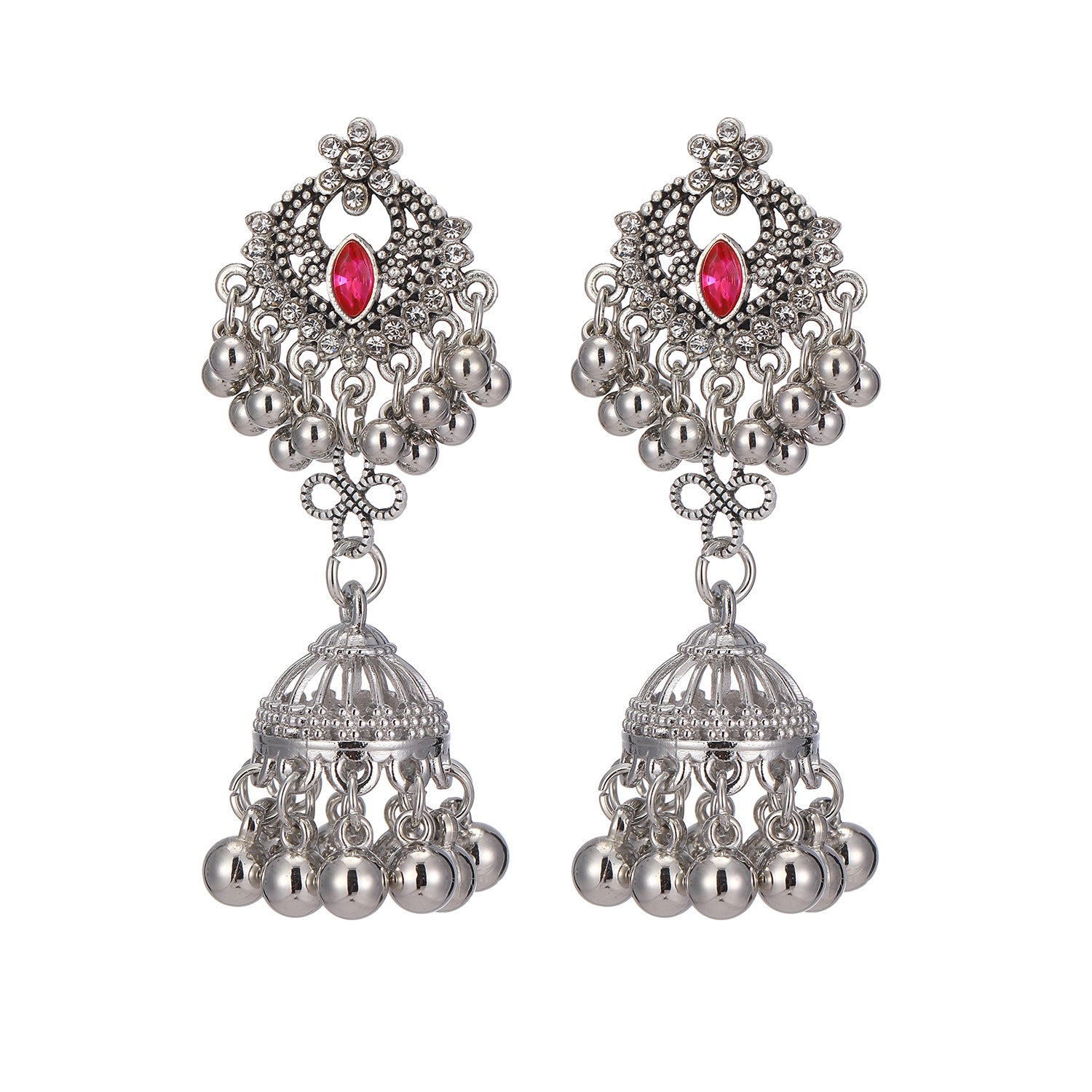 Wholesale Trendy Miao Ethnic Long Tassel Earrings Alloy Rhinestone Black Butterfly Bow Jewelry Accessory For Boutique Resale