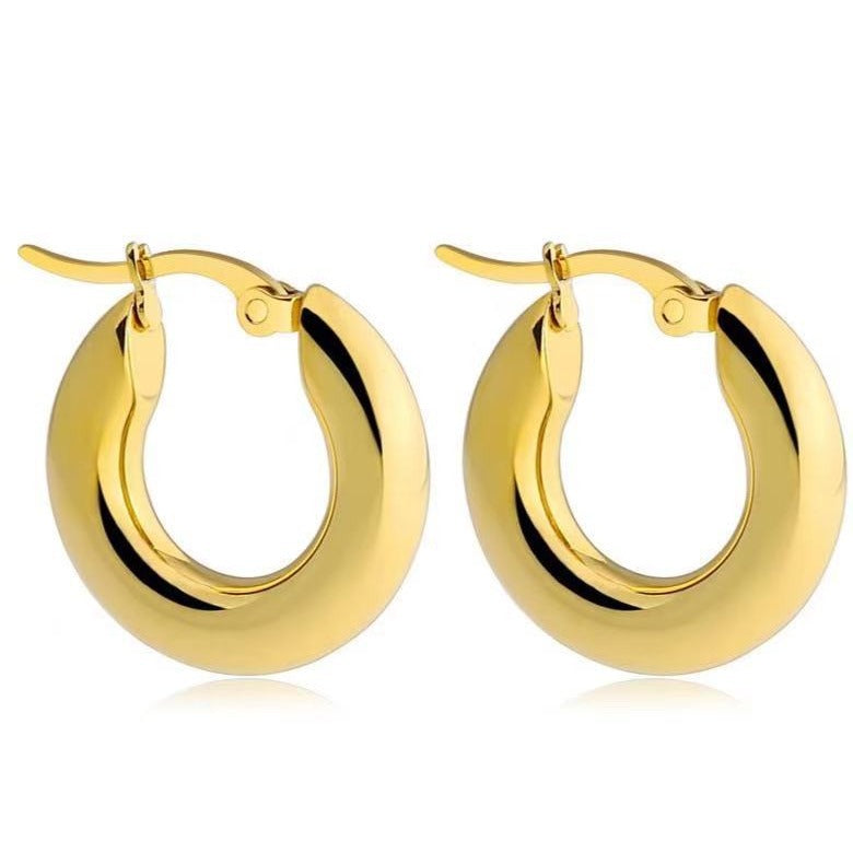 Boucles d'oreilles en acier en gros titane