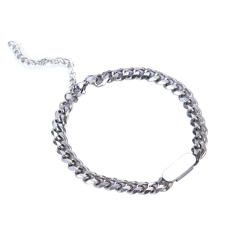 Wholesale Titanium Steel Hiphop Simple Bracelet ACC-BT-Leisuo002