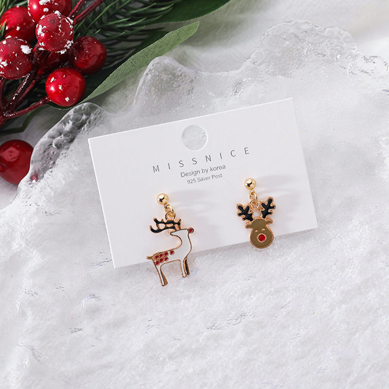 Wholesale S925 Silver Needle Christmas Earrings ACC-ES-QingLian001