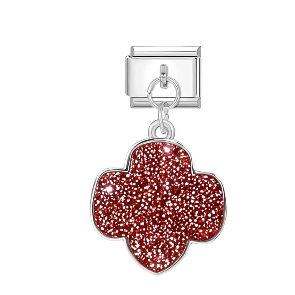 Wholesale Italian Charm Bracelet 9mm DIY Single Hook  Creative Stainless Steel Composable Bracelet