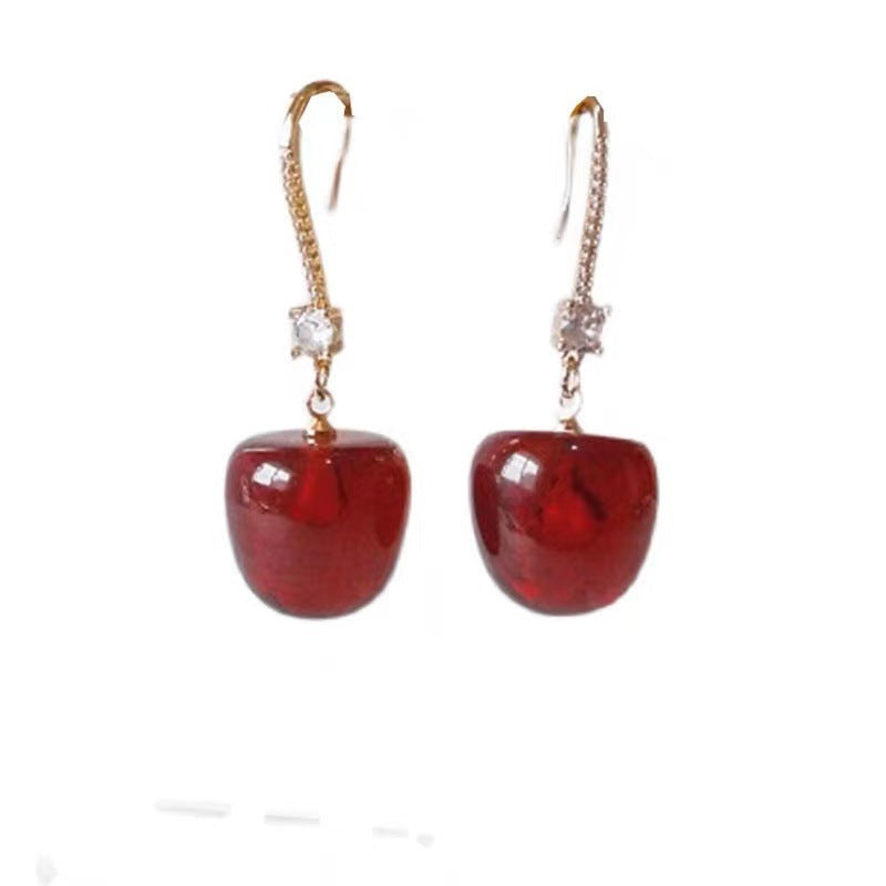 Wholesale Alloy Red Cherry  Earrings