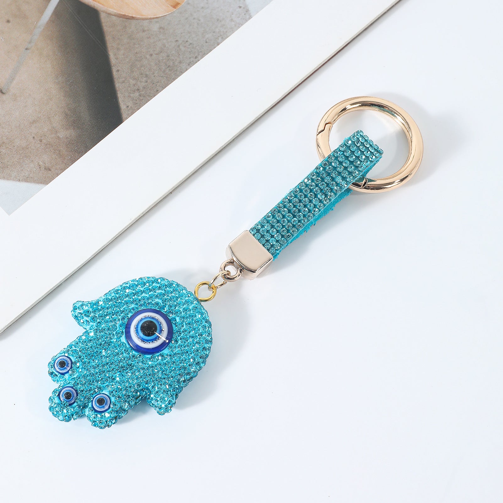 Wholesale Evil Eye Handprint Keychain