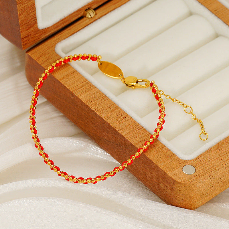 Wholesale Retro Red Rope Bracelet