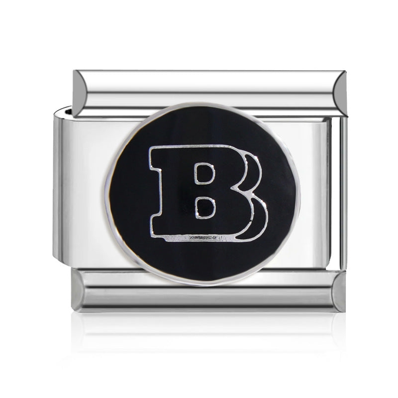 Wholesale Italian Charm Bracelet 9mm DIY   Color-Preserving  Creative Stainless Steel Composable Bracelet