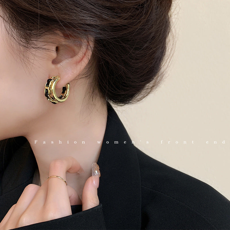 Wholesale  Metal  Silver Pin Earrings