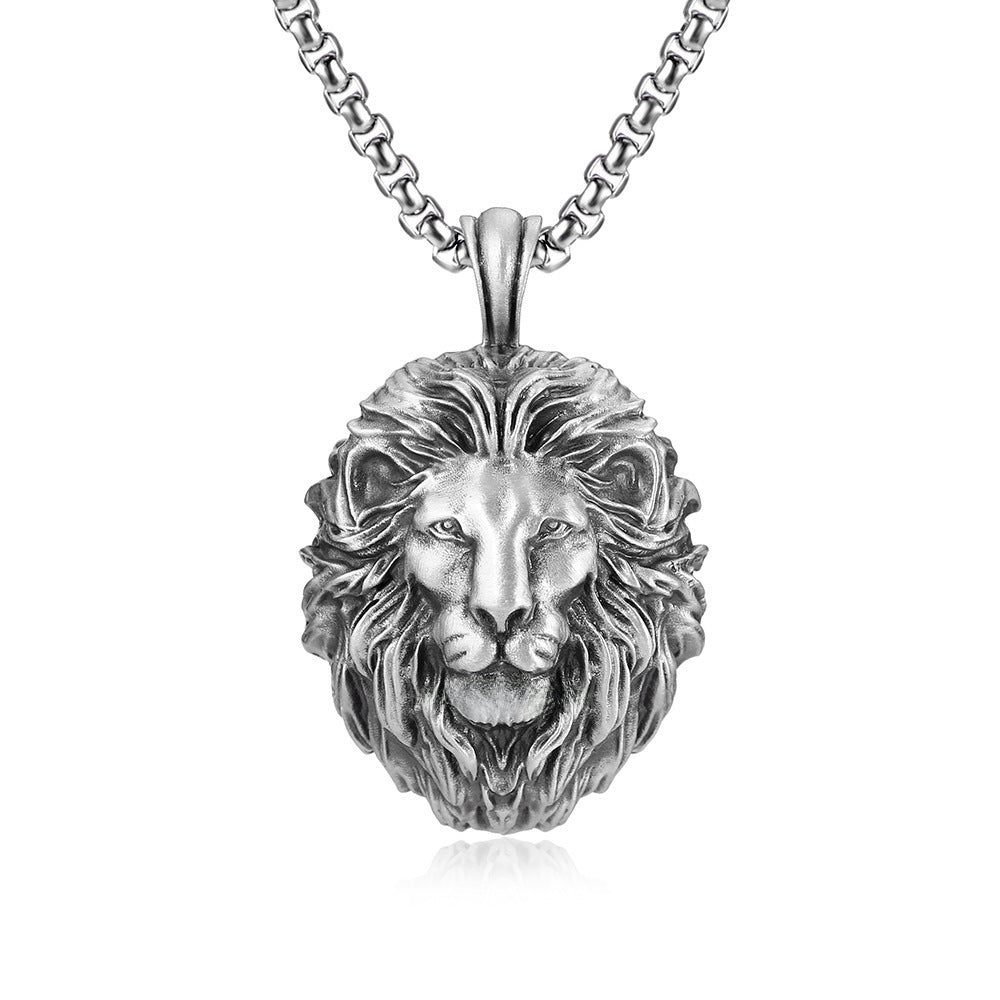 Wholesale Lion Head Men's Pendant Necklace