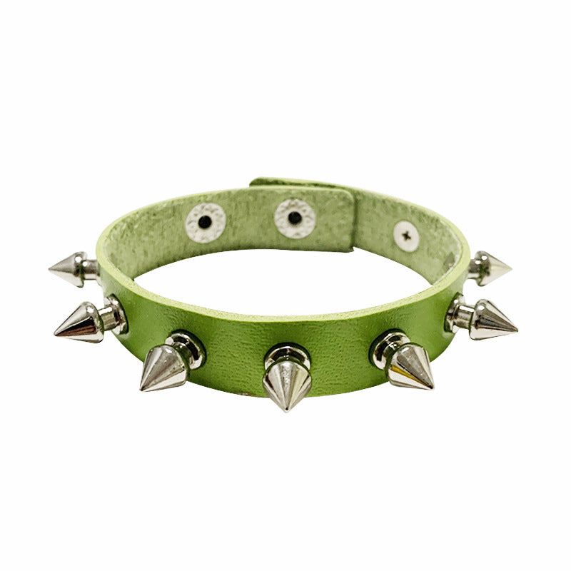 Wholesale Punk Style Rivet Bracelet Leather Rock Gothic Bracelet ACC-BT-Jinl002