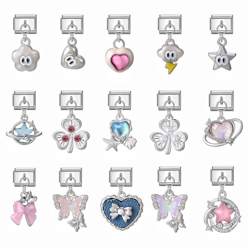 Wholesale Tulip Cartoon DIY Charm Bracelet Fashion Accessory for Gift Boutique