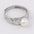 Wholesale  texture irregular concave surface S925 silver freshwater pearl ring