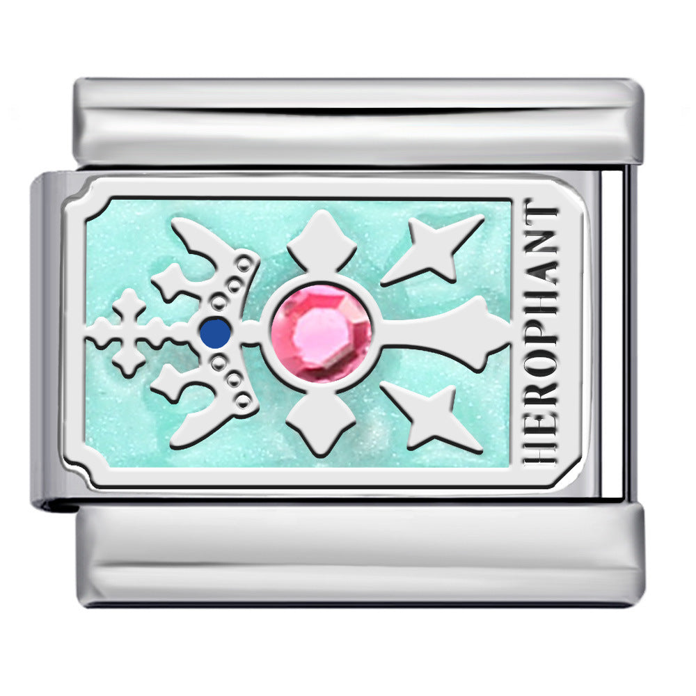 Wholesale Italian Charm Bracelet 9mm DIY Mysteries of the Universe Creative Stainless Steel Composable Bracelet