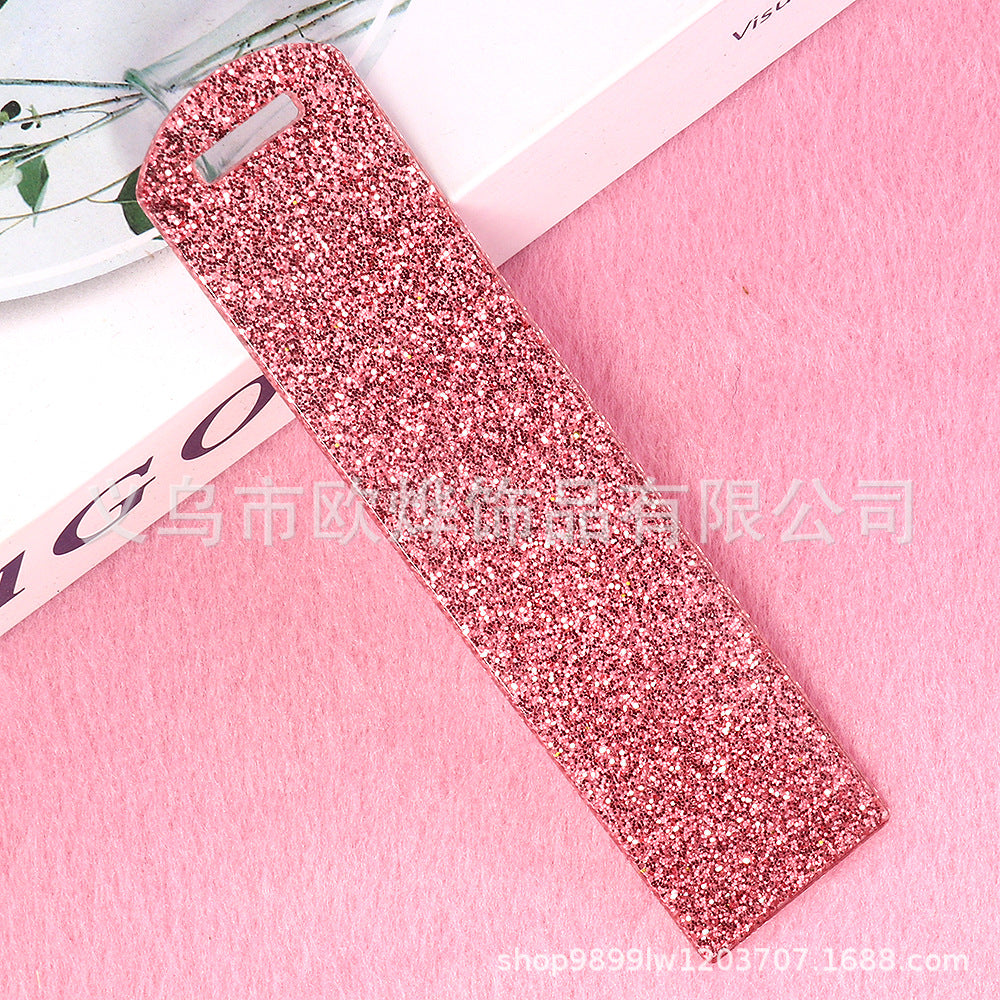 Wholesale 10PCS DIY Glitter Acrylic Bookmarks