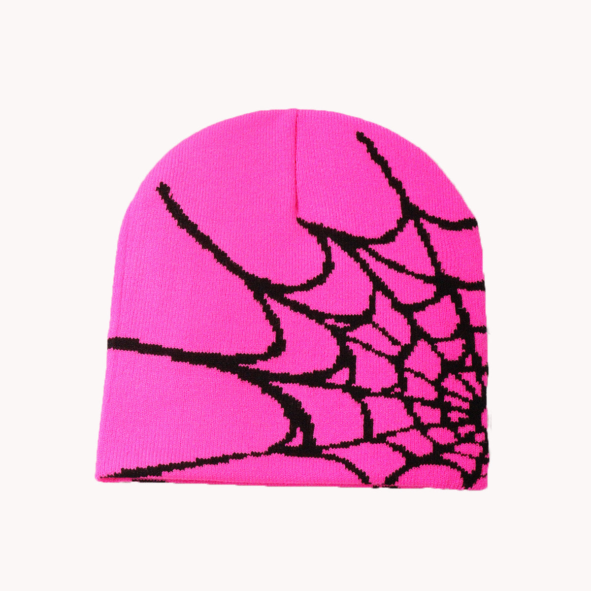 Wholesale Pullover Spider Web Y2K Jacquard Knitted Hat Beanie ACC-HT-Junl001