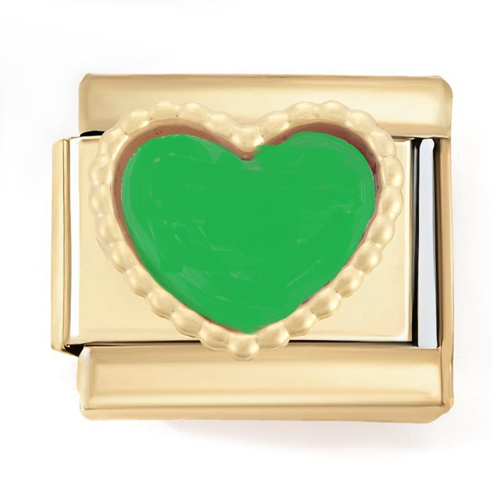 Wholesale Italian Charm Bracelet 9mm DIY Zircon Girls  Creative Stainless Steel Composable Bracelet